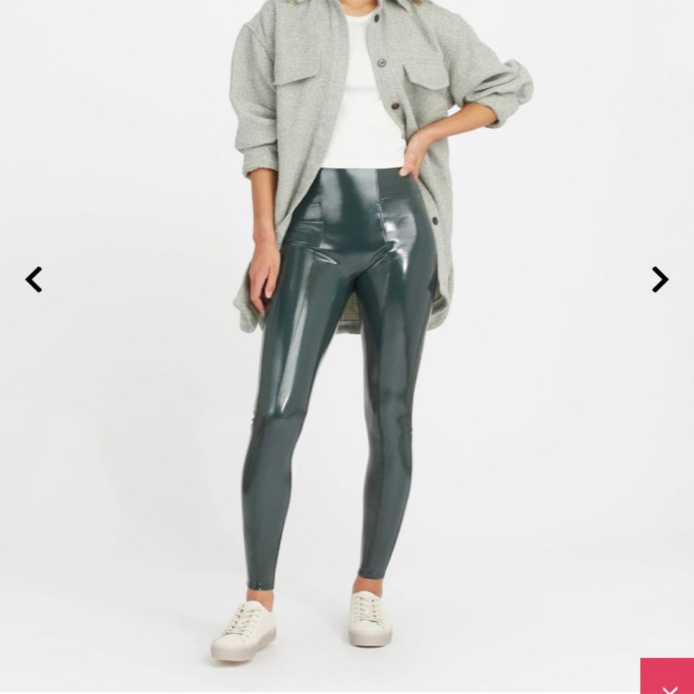 SPANX faux patent leather leggings